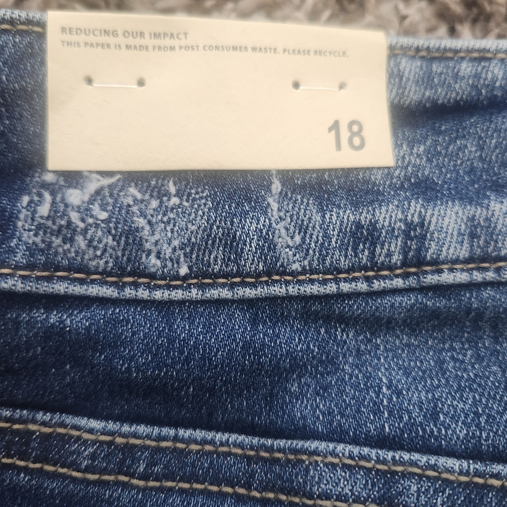 KanCan For Maurices Size 18 Distressed Cutoff Style Shorts 5 Inch Inseam Blue - Picture 3 of 10